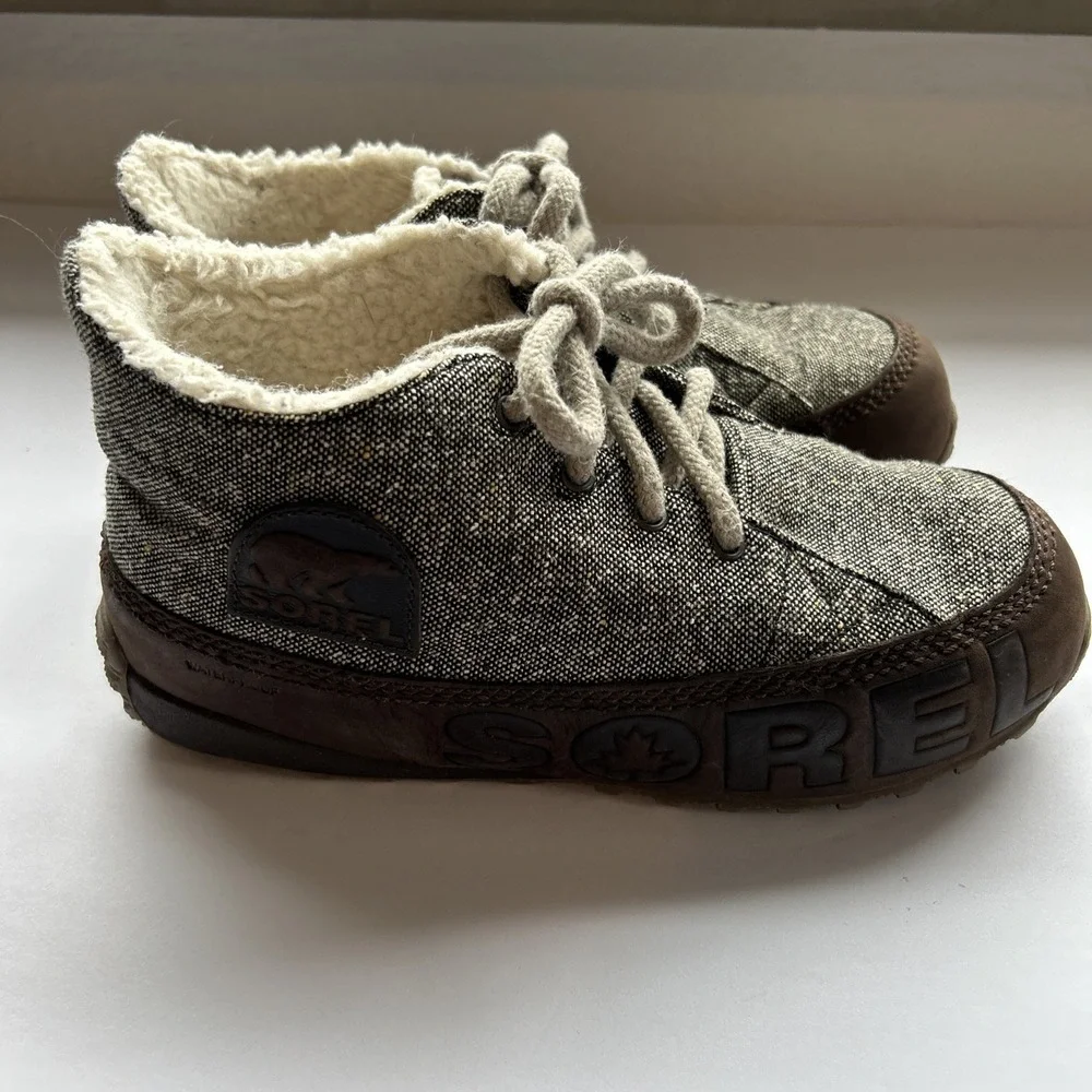 Sorel‎ Hailey Waterproof Fleece Lined Winter Boots Bark Tusk Womens EU 38 US 7